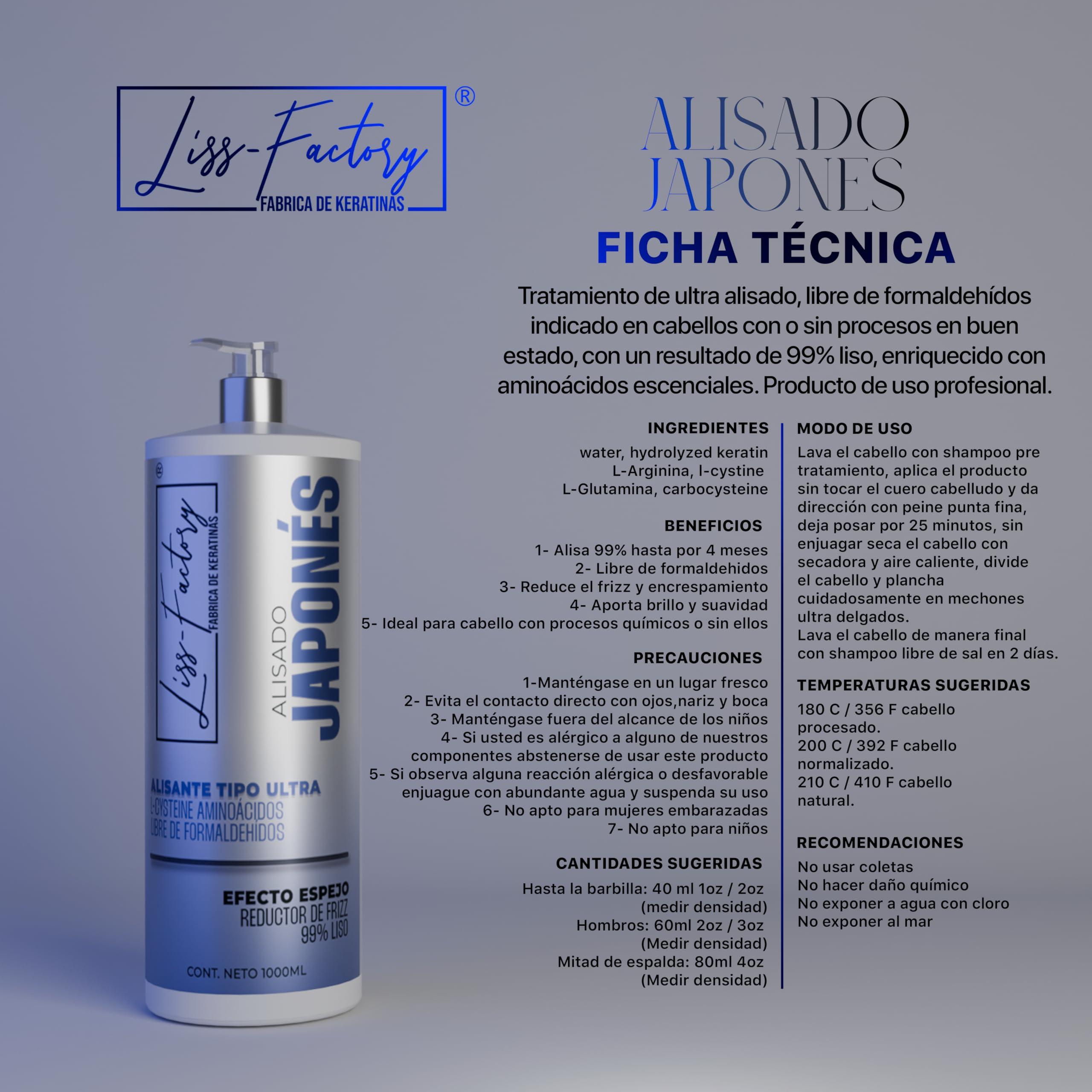 LISS-FACTORY FMV Liss-Factory Japanese Straightening 500 Milliliters.