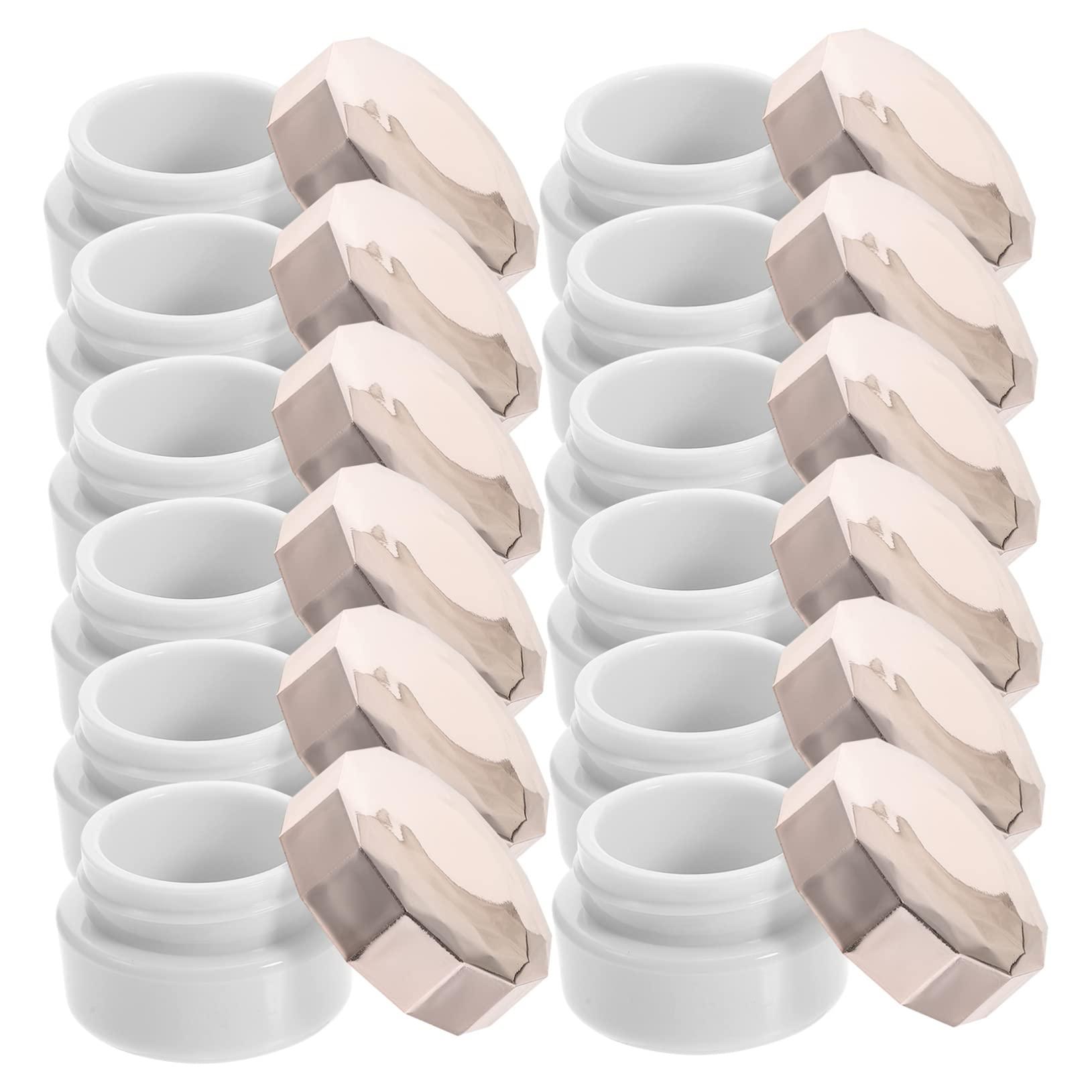 NOLITOY NOLITOY 36 Pcs Cream Box Moisturizer Dispenser Small Makeup Organizer Airless Pump Bottles Makeup Travel Containers Moisturizer Face Cream Plastic Refillable Jars for Cream Lotion