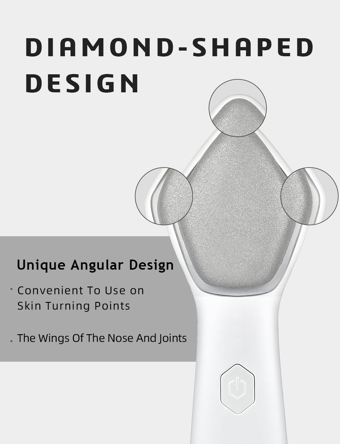 NEWDERMO NEWDERMO 2-in-1 Microdermabrasion Machine for Facial, Diamond Microdermabrasion Device USB Rechargeable (Pink) with Microdermabrasion Machine Pro(White)