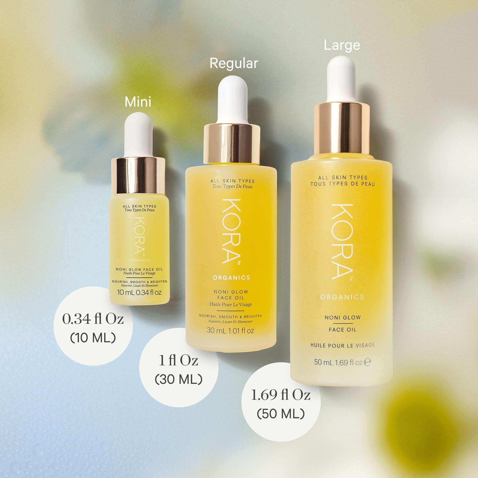 KORA Organics KORA Organics Noni Glow Hydrating Face Oil with Rosehip, Gua Sha Oil, Certified Organic, Cruelty Free, 0.34 fl oz