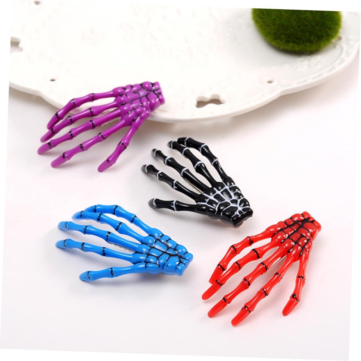 Didiseaon Didiseaon 6 Pcs Skeleton Hair Clip Creative Hair Women Hair Pin Hairclip Halloween Barrette Halloween Hair Clip Skeleton Barrette Women Hair Clip Hair Clips Miss Personality Headgear