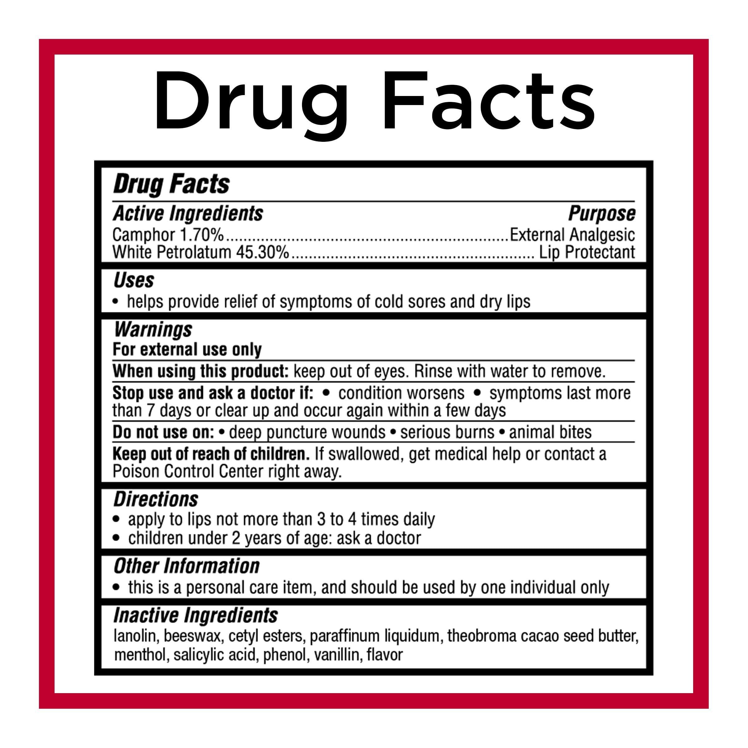 Carmex Carmex Medicated Lip Balm Tubes, Lip Moisturizer for Dry, Chapped Lips, 0.35 OZ - (6 Packs of 3)