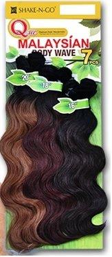 Artist Unknown Shake-N-Go QUE Human Hair Mastermix Bundle Hair Multipack - MALAYSIAN BODY WAVE 7PCS (2 - DRK BRN)