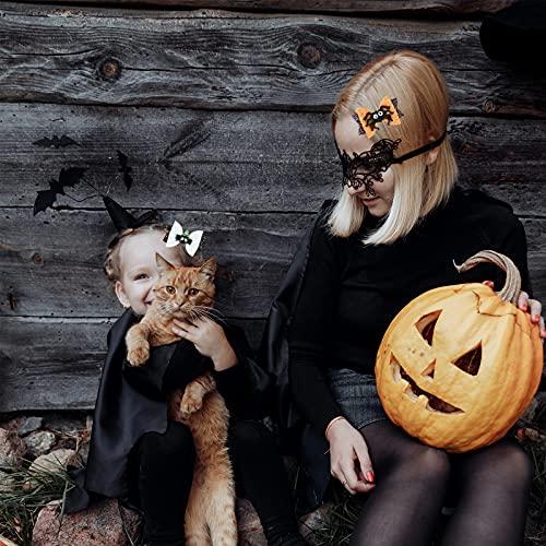 Beautyflier Beautyflier Halloween Glitter Sequin Hair Bows for Girls, Fun Theme Party Cosplay Bow Fashion Hair Clips Girls Hair Accessories (Sequins, 4pcs)