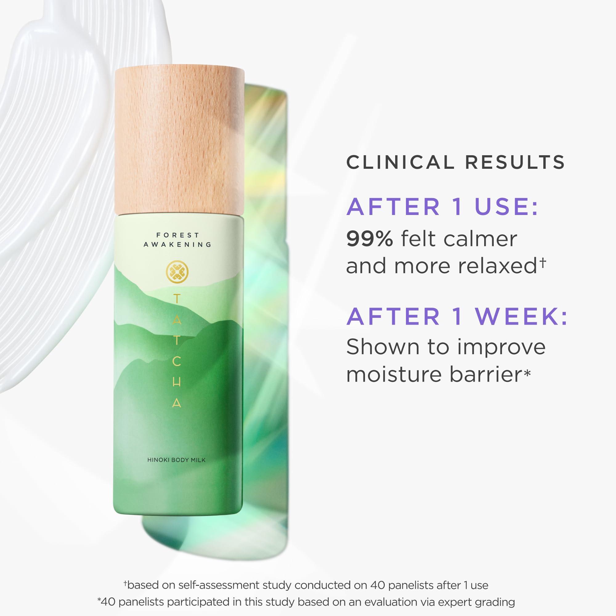 TATCHA TATCHA Forest Awakening Hinoki Body Milk | Lightweight Milky Lotion to Renew Dry Skin, 132 ml | 4.5 fl oz