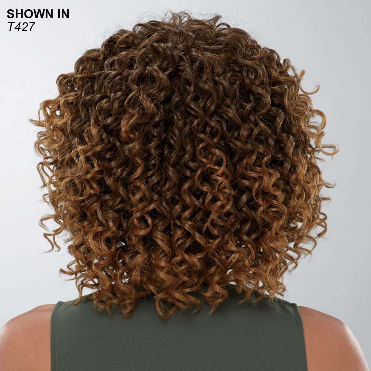Especially Yours Makena Wig by Especially Yours® - Human Hair Blend Wig with Voluminous Layers of Natural-Looking, Bouncy Spiral Curls / Runway Shades of Black and Brown