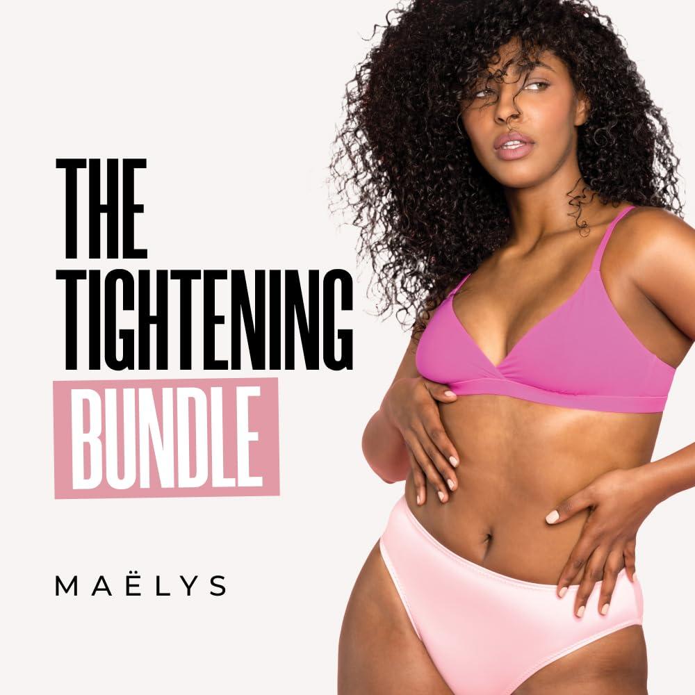 MALYS MAELYS Cosmetics MINI QUEEN BS Tightening Bundle - Mini B-TIGHT Leave-On Mask, Mini B-FLAT Belly Firming Cream & Mini B-FLEX Arm Firming Cream