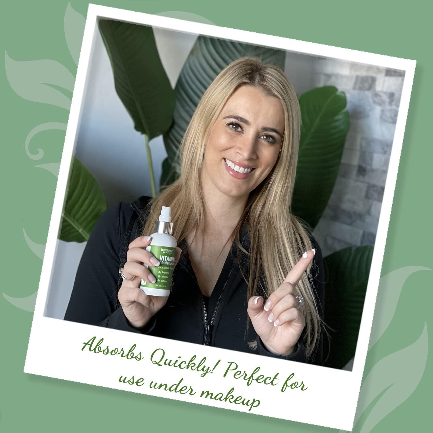 LuxeOrganix LuxeOrganix Organic Vitamin C Face Moisturizer with Anti-Aging, Brightening, and Wrinkle-Smoothing Properties.