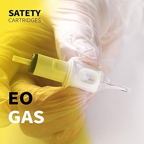 Hawink HAWINK 5RL Tattoo Needles Cartridge #10 Bugpin 5 Round Liner X-Taper 50PCS with Membrane Professional Disposable EN05S-50-1005RL