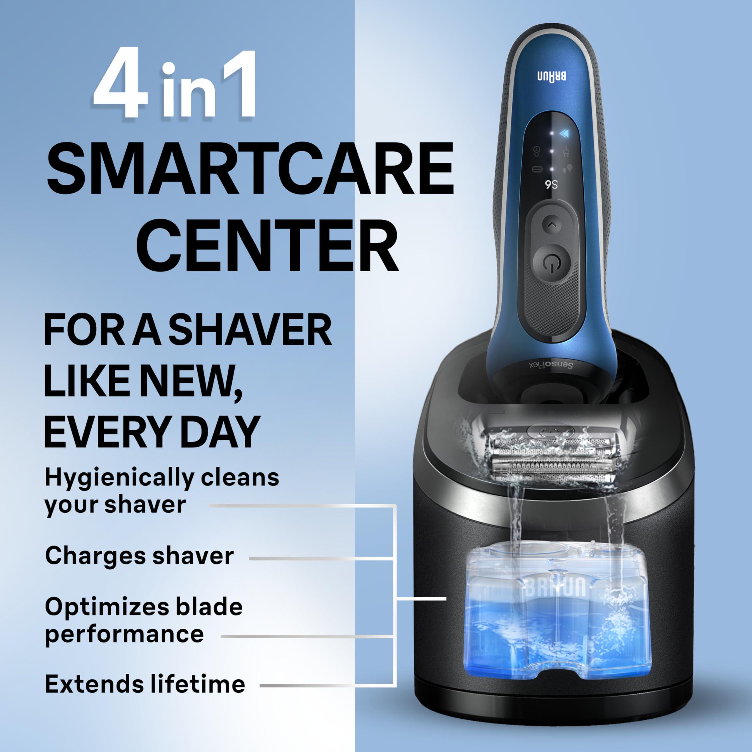 Braun Braun Electric Shaver for Men, Series 6 6177cc, Wet & Dry Shave, Turbo & Gentle Shaving Modes, Foil Shaver, Blue