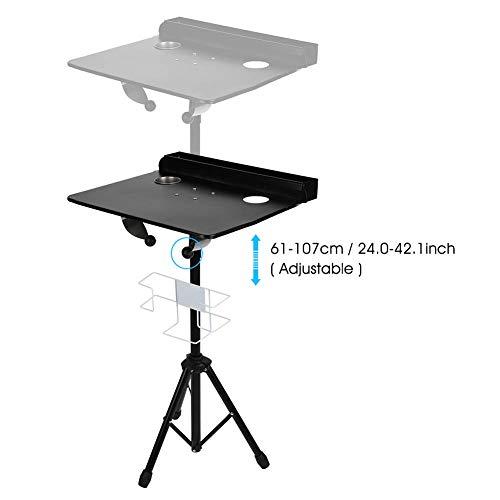 Zoternen Tattoo Workstation, Height Adjustable Salon Service Tray Portable Detachable Tripod Stand Tattoo Desk Table Tattoo Mobile Work Station Stand for Beauty Salon Tattoo Equipment