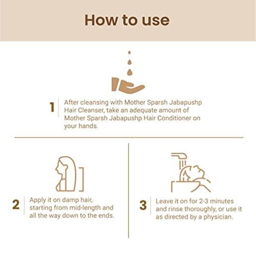 A M D A M D Mother Sparsh Jabapushp Natural Hair Conditioner with Amla, Bhringraj, Brahmi and Fenugreek. Therapeutic Properties 100% Ayurvedic, 200 ml