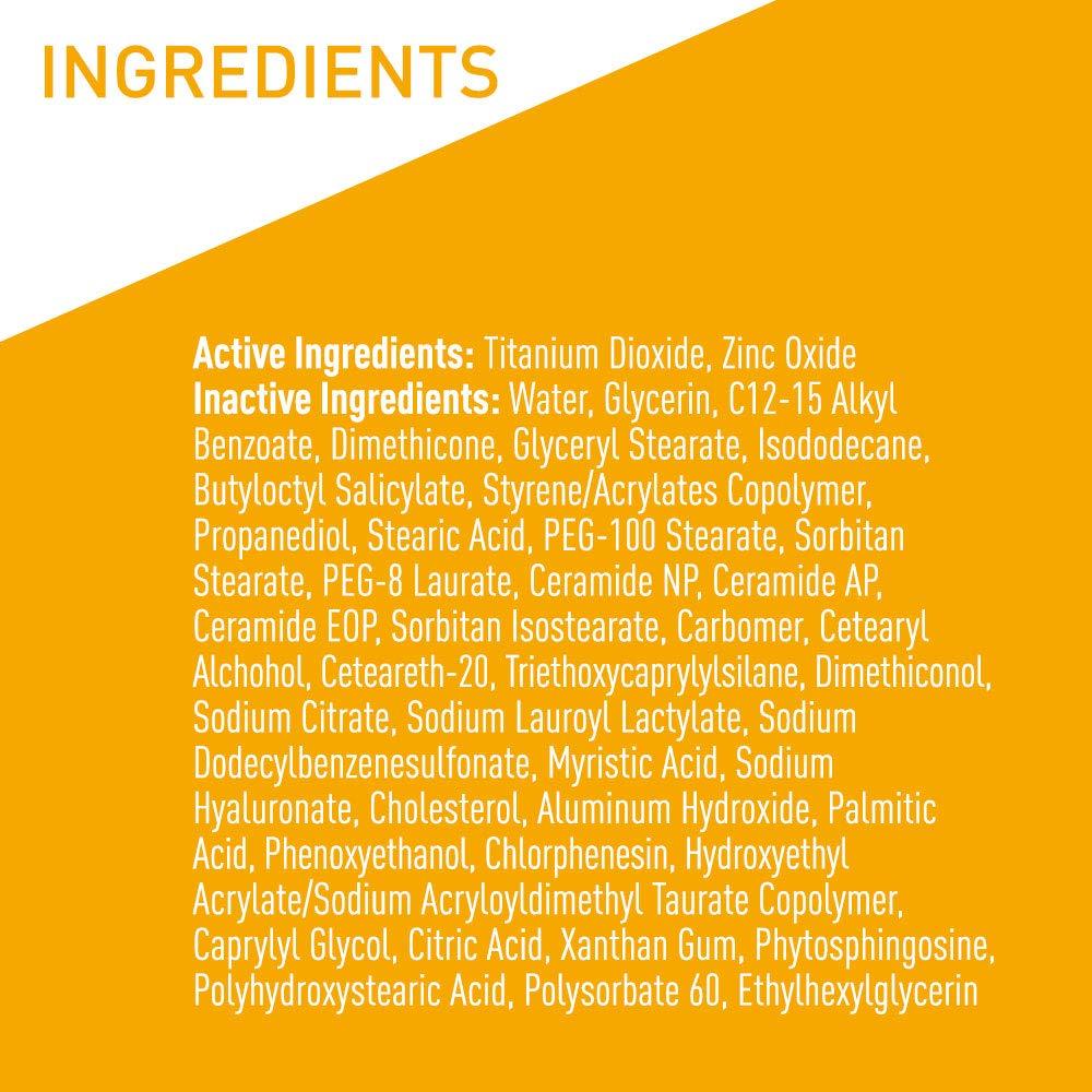CeraVe CeraVe 100% Mineral Sunscreen SPF 30 with Zinc Oxide & Titanium Dioxide, Hyaluronic Acid & Ceramides, Oil Free, Non-Greasy, Hydrating Mineral Sunscreen For Body, 5 oz
