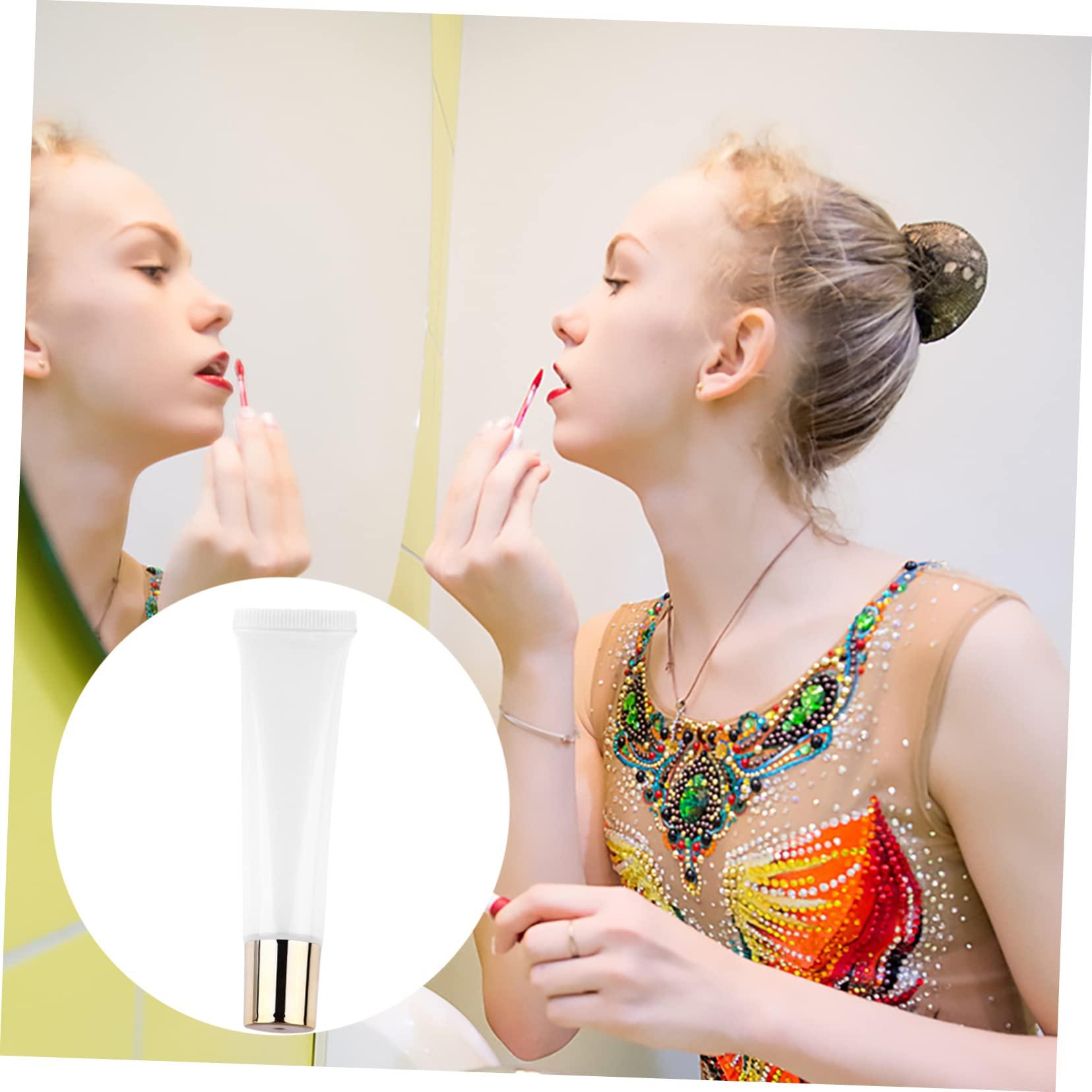 minkissy minkissy Create Your Own Lip Gloss 50pcs 15ml Empty Tubes Travel Size Reusable Gold Lip Gloss Containers