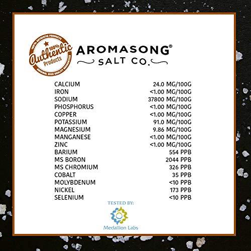 Aromasong 2.43 Lb Raw Dead Sea Salt Not Cleaned, Still Contains All Dead Sea Minerals Including Dead Sea Mud, Fine Medium Grain, Resealable Bulk Pack, Better Absorption & Leaves Your Skin Softer Then Epsom Salt