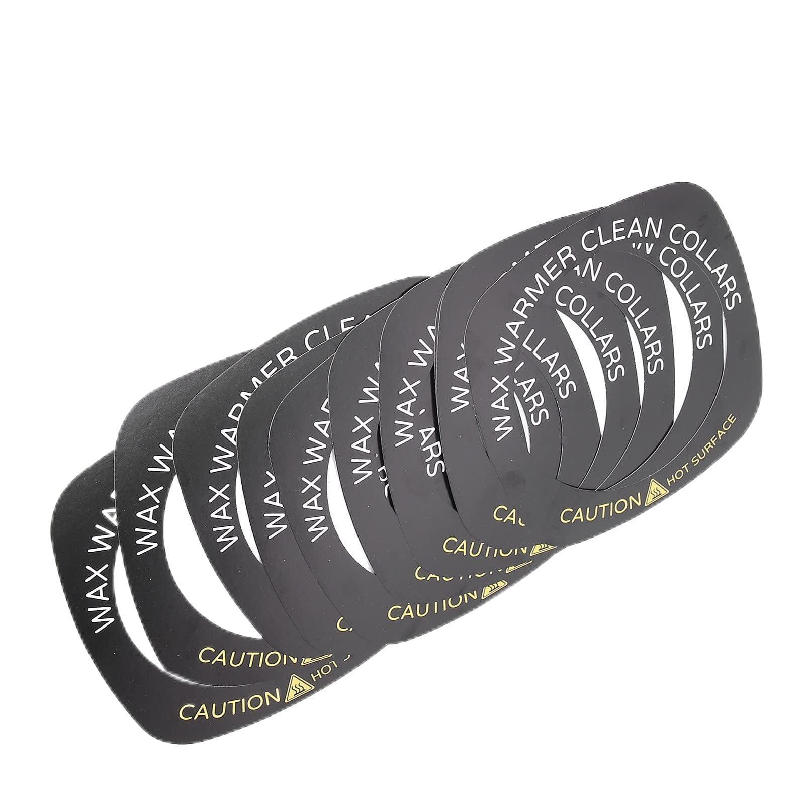 Brrnoo 10pcs Professional Wax Warmer Collar, Wax Heater Protective Ring Accessory for Most Standard Size Wax Heaters (Square)