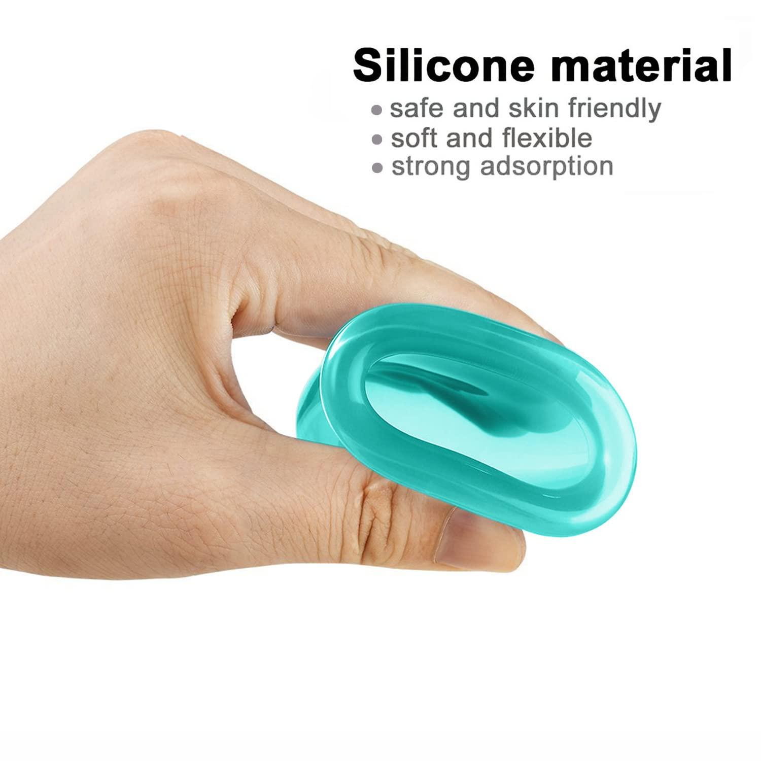 MAFLY Silicone Cupping Therapy Set - Facial Cupping Set - Cellulite Cup -Face and Body Cupping Massager - Vacuum Suction Cups - Cellulite Remover Muscle Relaxation Home Use 7PACK