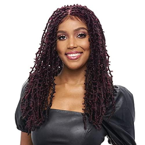 VANESSA VANESSA Tops Lace Front Butter Fly Loc Hand Braided Stylish and Signature Synthetic Hair Wig - TB BFLY BRAID (1B)