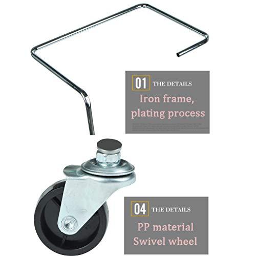 JJPSQ HORV Mobile Salon Hairdresser Barber Beauty Storage Trolley Manicure Nail Hair Tool Cart Chair Pedicure Stool Table (Black,White)