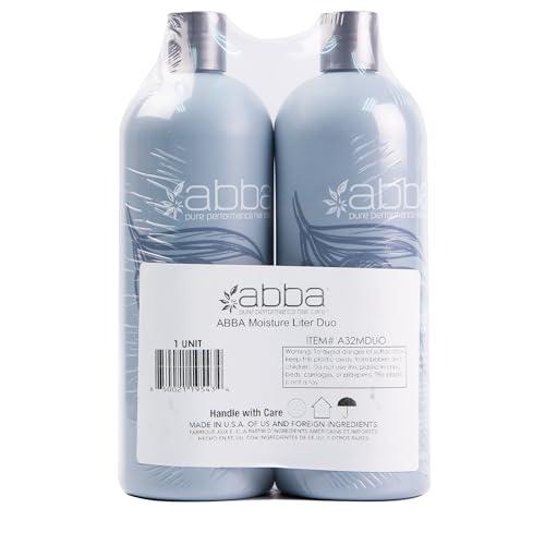 ABBA ABBA - Pure Moisture Shampoo & Conditioner Duo - Olive Butter & Peppermint Oil, 32 fl oz Each