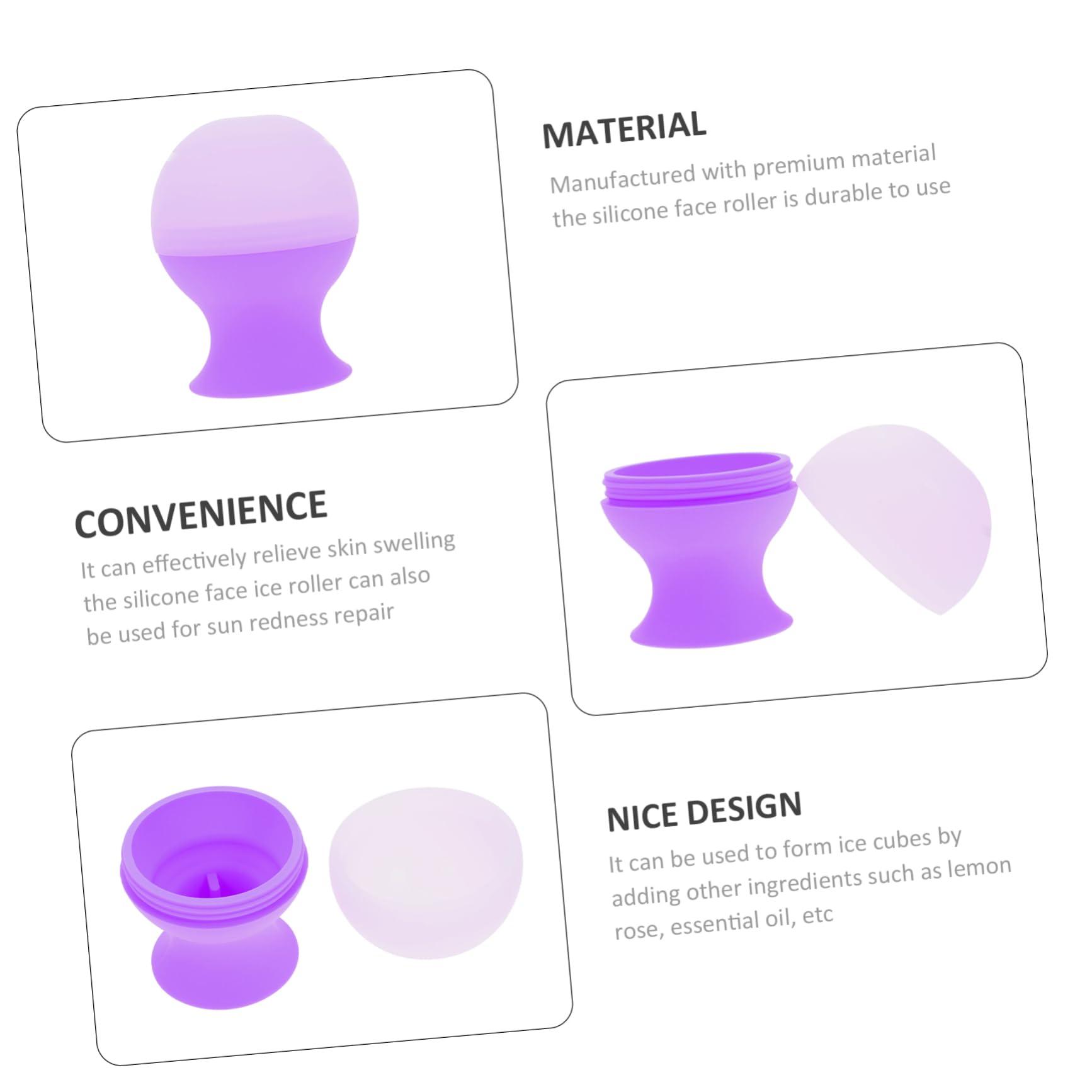 FOYTOKI FOYTOKI Ice Cube Tray Skin Care Massager Massage Tool Ice Face Cube Facial Massager Roller Skin Care Tools Face Tools for Skincare Skin Ice Roller Skincare Tools for Face Purple