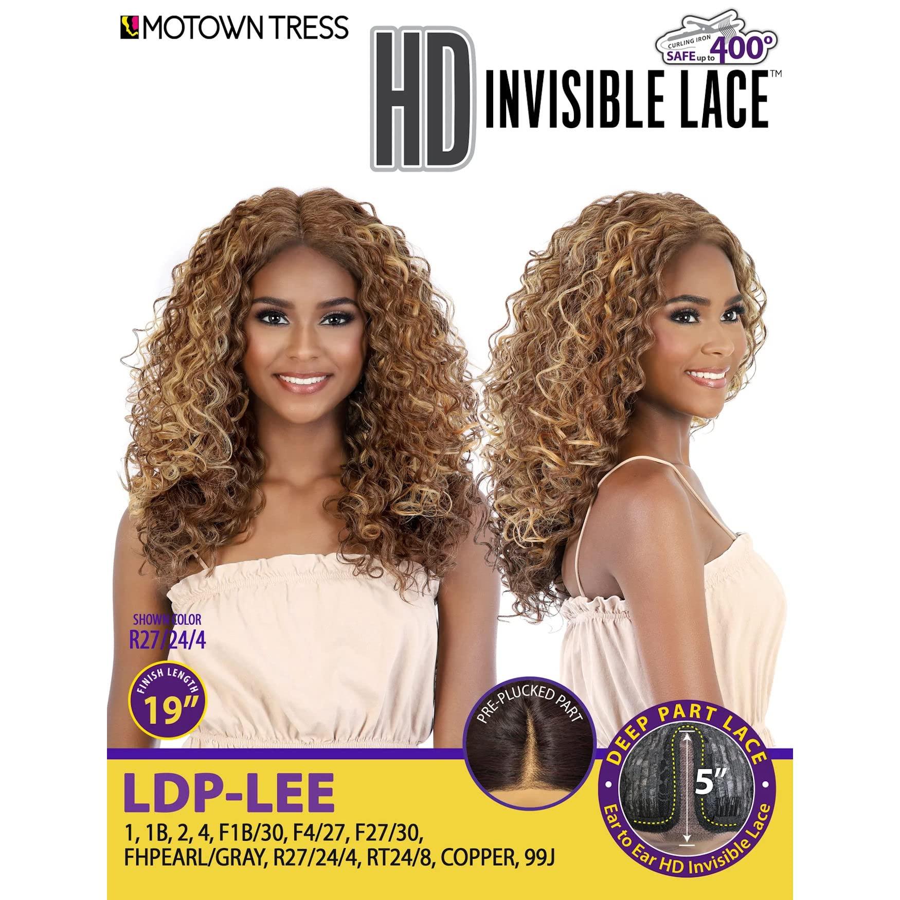 Motown Tress Motown Tress (Ldp-lee - Heat Resistant Fiber HD Invisible Lace Front Wig in 99J