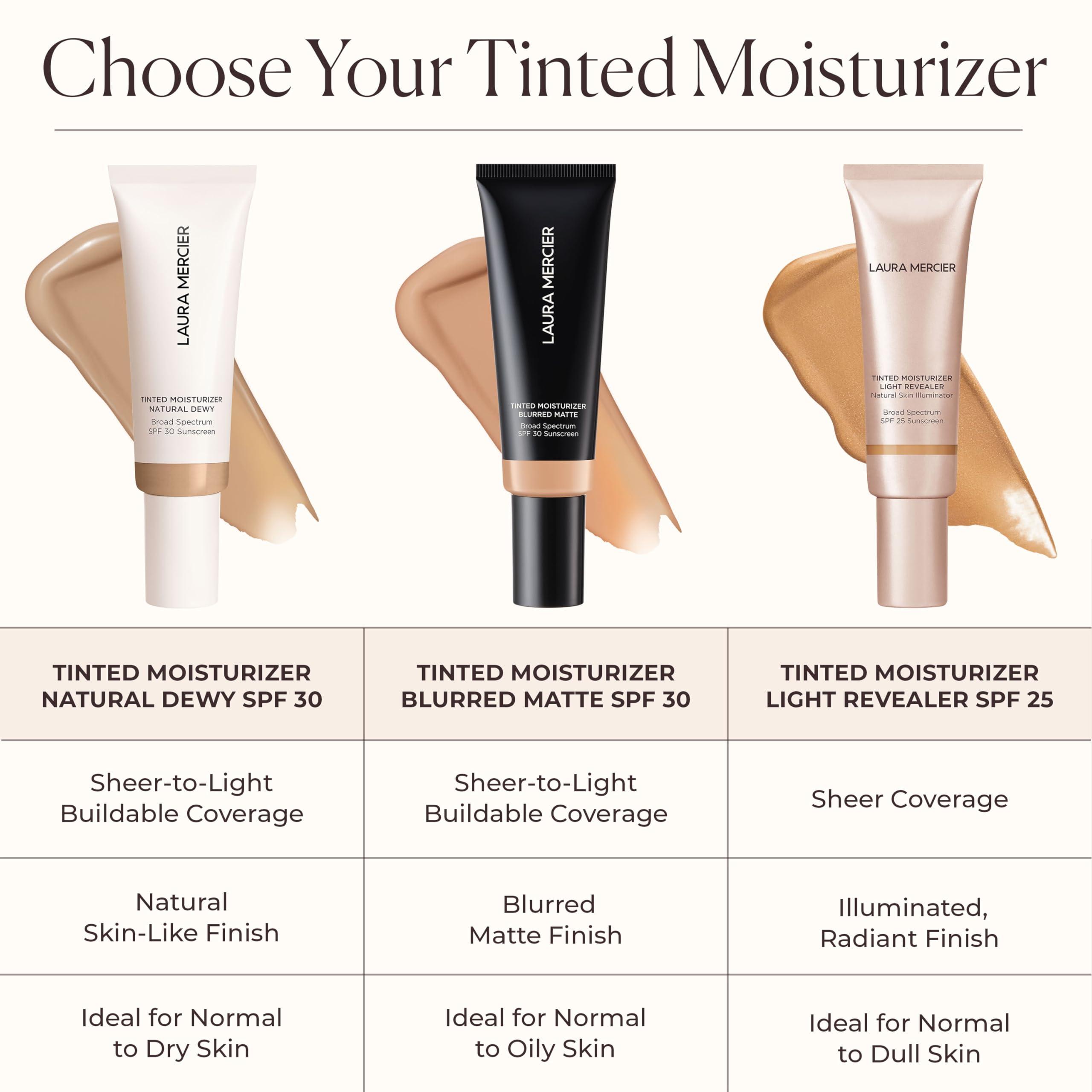 Laura Mercier Laura Mercier Tinted Moisturizer Light Revealer Natural Skin Illuminator with SPF 25: All Day Hydration, Ultra-Sheer Coverage, Luminous & Radiant Finish, Skin Tint, Cacao