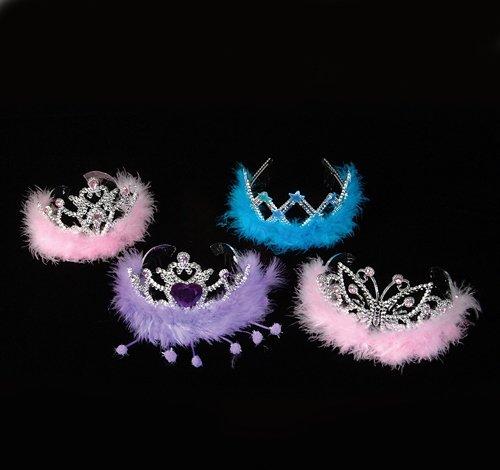 DollarItemDirect 4 inches Feather Tiara, Case of 144