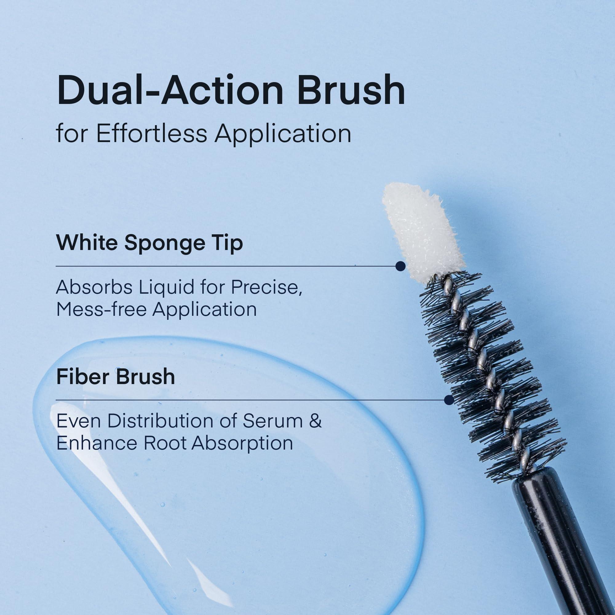 TEREZ & HONOR Eyebrow Growth Serum - Natural Eyebrow Serum and Enhancer for Thicker Brows and Grow Bows Faster, Longer, Fuller - 5mL