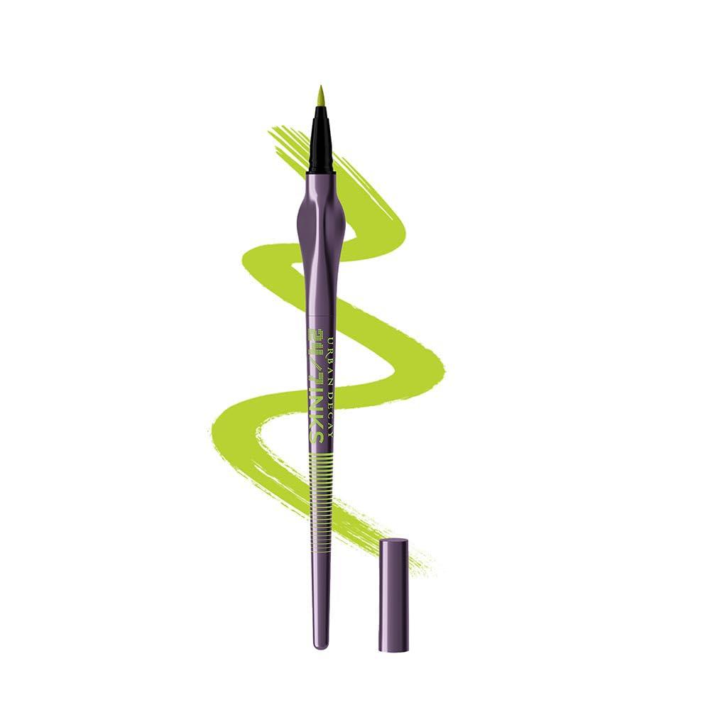 URBAN DECAY Urban Decay 24/7 Inks Liquid Eyeliner Pen  Water-Resistant, Smudge-Proof  Up to 24HR Wear  Ergonomic Grip  Vegan & Cruelty Free  Freak (Matte Lime Green, Felt Tip)