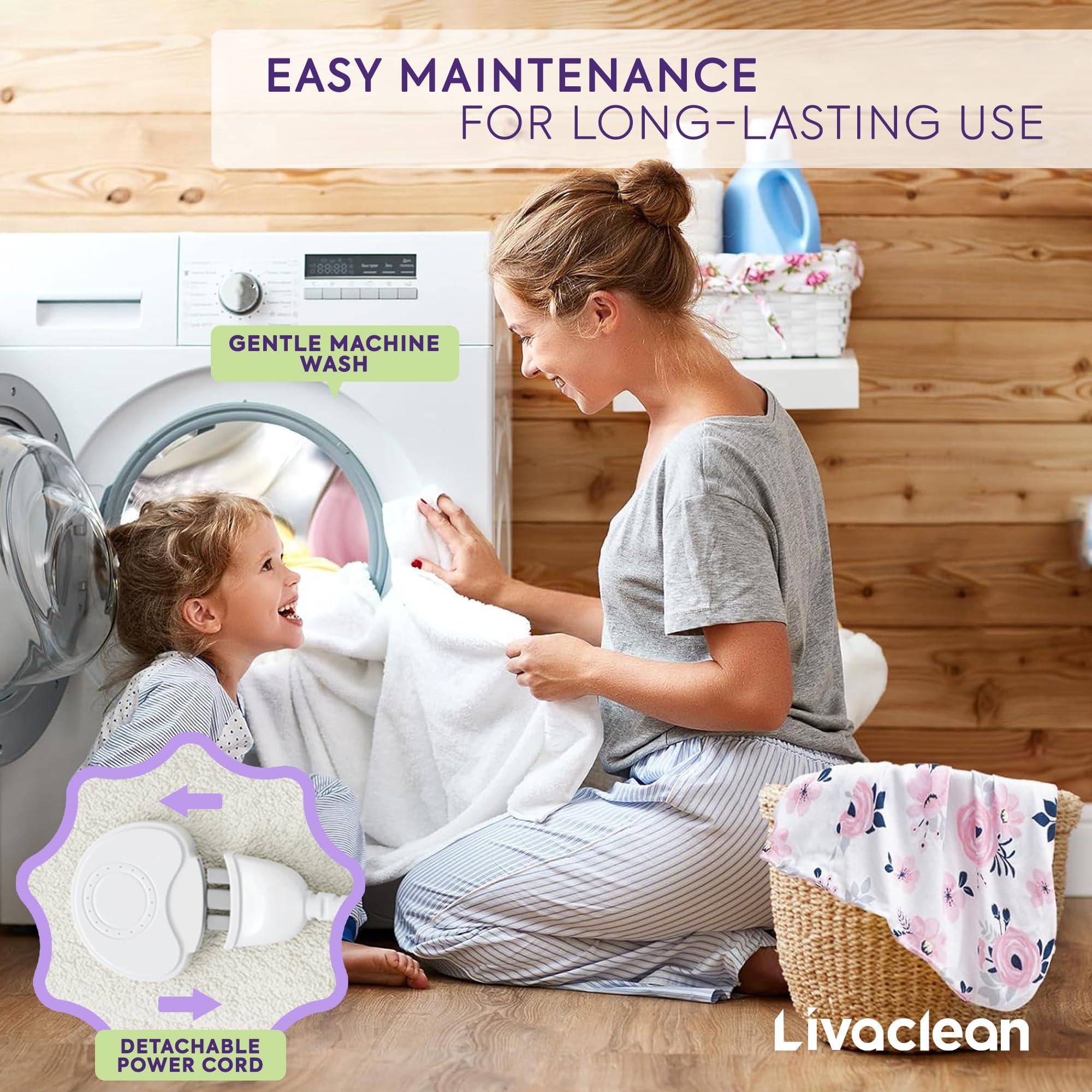 LivaClean Flannel Massage Table Warmer w/ 6 Temperature Settings (71" x 31.5) LivaClean Fleece Massage Table Warmer Heating Pad Blanket, Electric Heated Blanket, 2-Year Replacement Guarantee