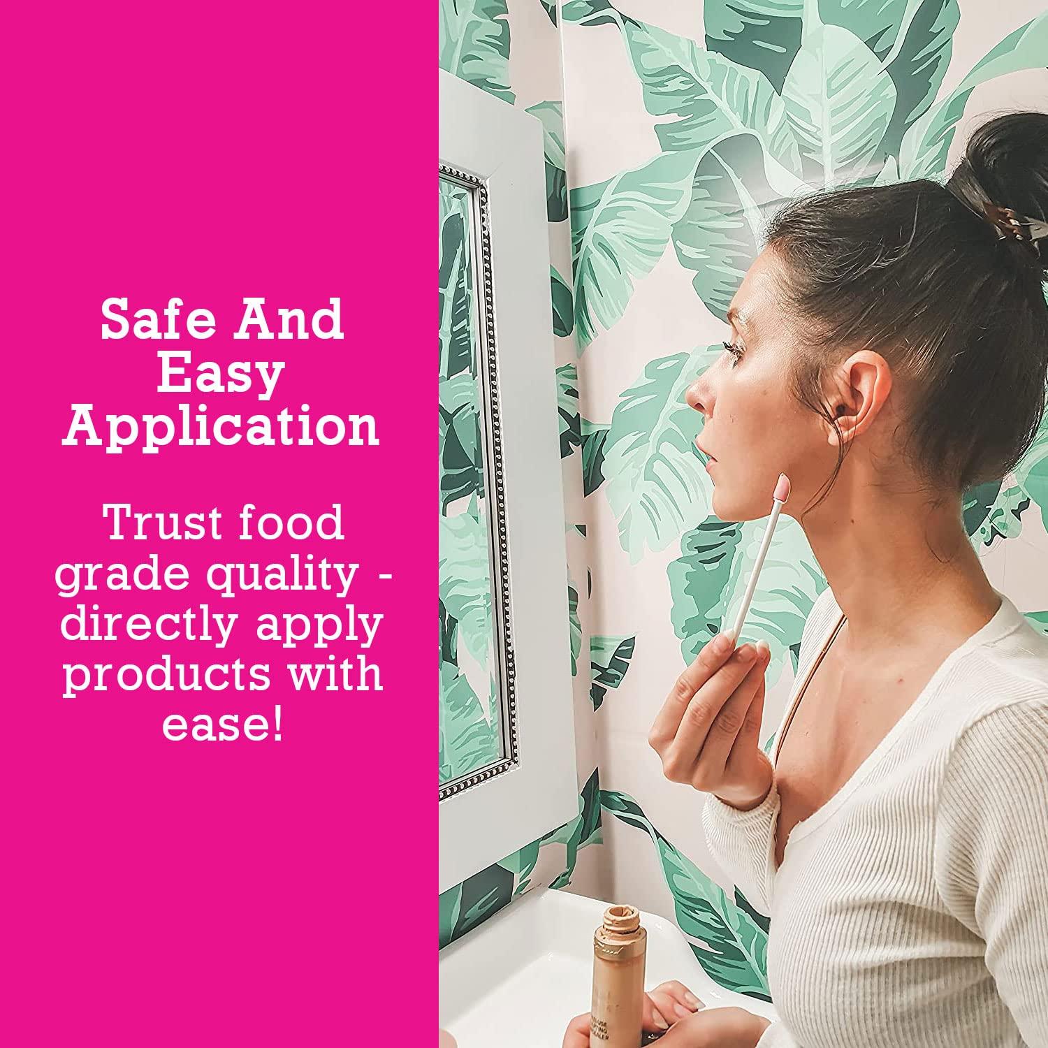 Spatty Spatty Lip Gloss and Mini Makeup Spatula (6 Inch Pink combo pack) Shark Tank Mom Made Scrapes Last Drop of Lipstick, Mini Spatula Makeup, Long Makeup Spatula, Makeup Spatulas, Makeup Stocking Stuffers