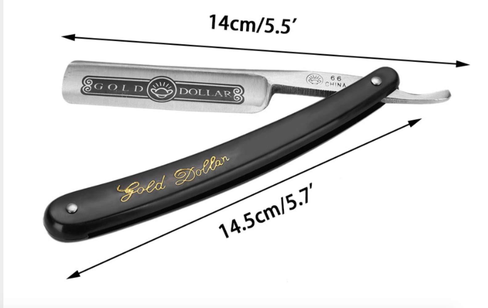 TorontoFinds TorontoFinds, Professional barbering straight edge razor, beard/eyebrows stainless steel folding razor for men/women