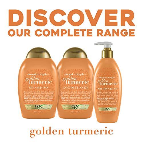 OGX OGX Strength Length + Golden Turmeric Shampoo with Milk to Soothe Scalp Nourish Hair Ayurveda SulfateFree Surfactants for Stronger Longer Hair, Coconut, 13 Fl Oz