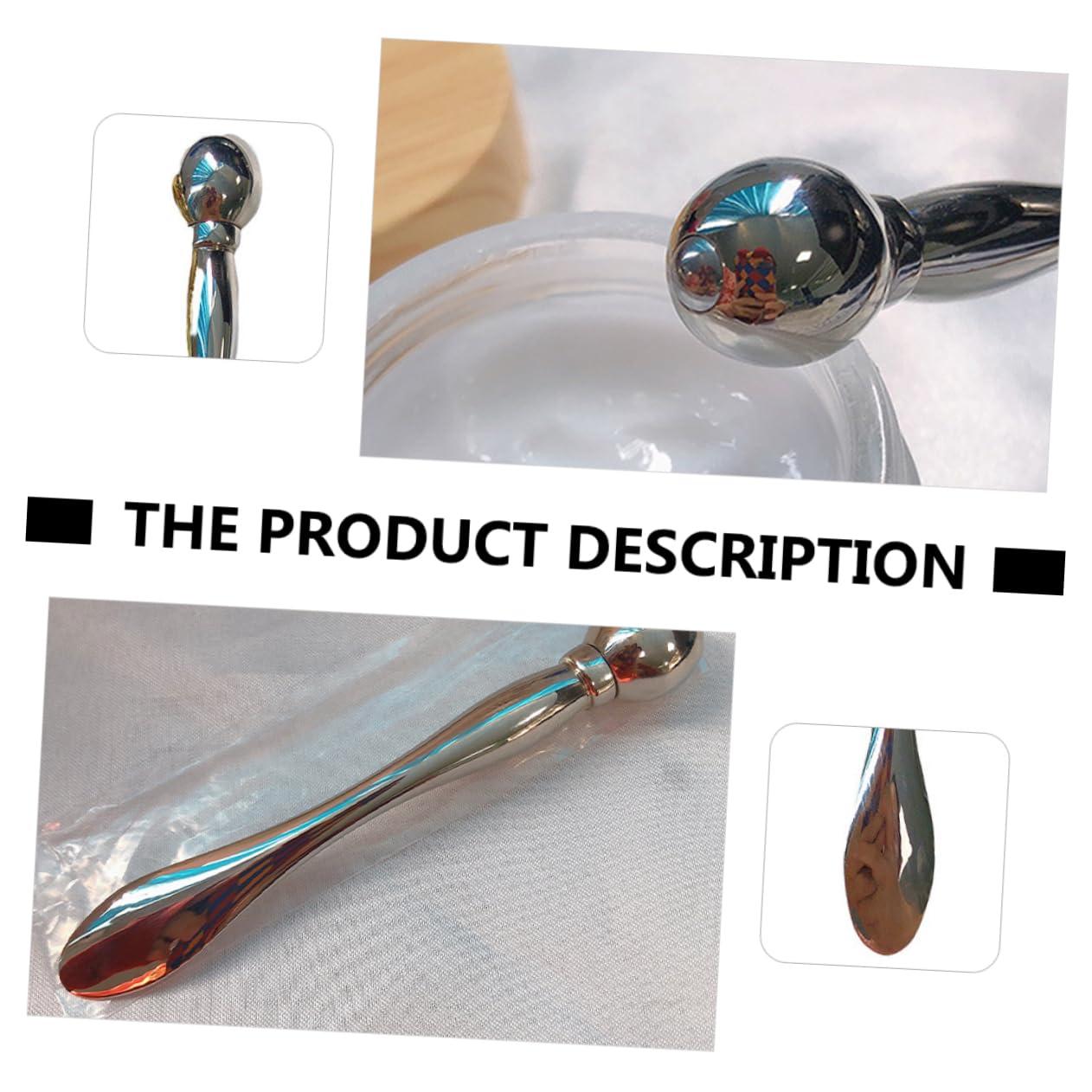 Angoily Angoily Eye Cream Applicator Wand Zinc Rotatable Eye Roller & Manual Mask Spoon for Eye Care and Facial Massage Color