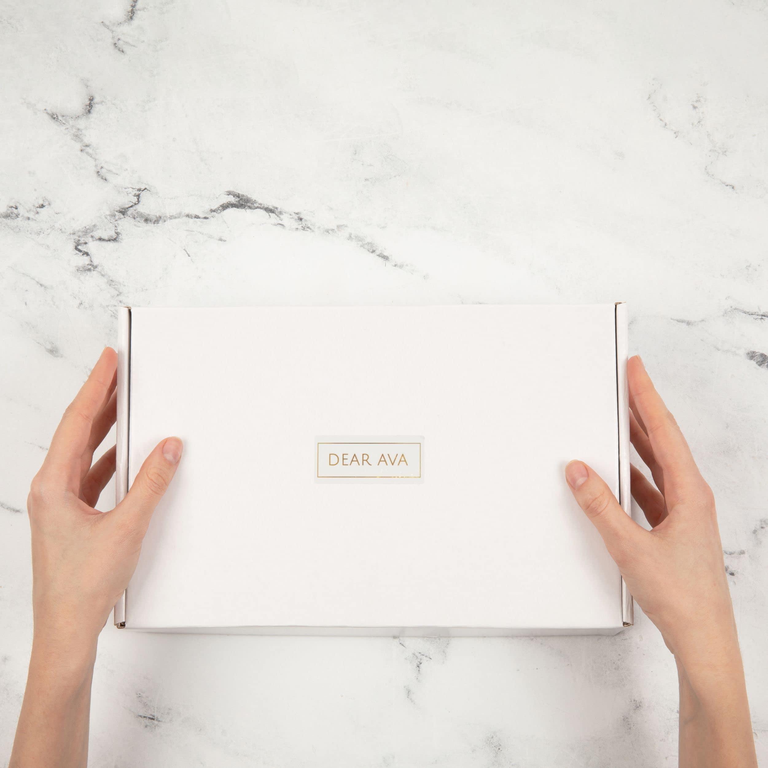 Dear Ava Dear Ava Spa Gifts for Women | Organic Self Care luxury Anti Stress Relaxing Bath and Body Kit Set Basket Box for Her with Heartfelt Card | Premium Spa Gift for Girls Mom