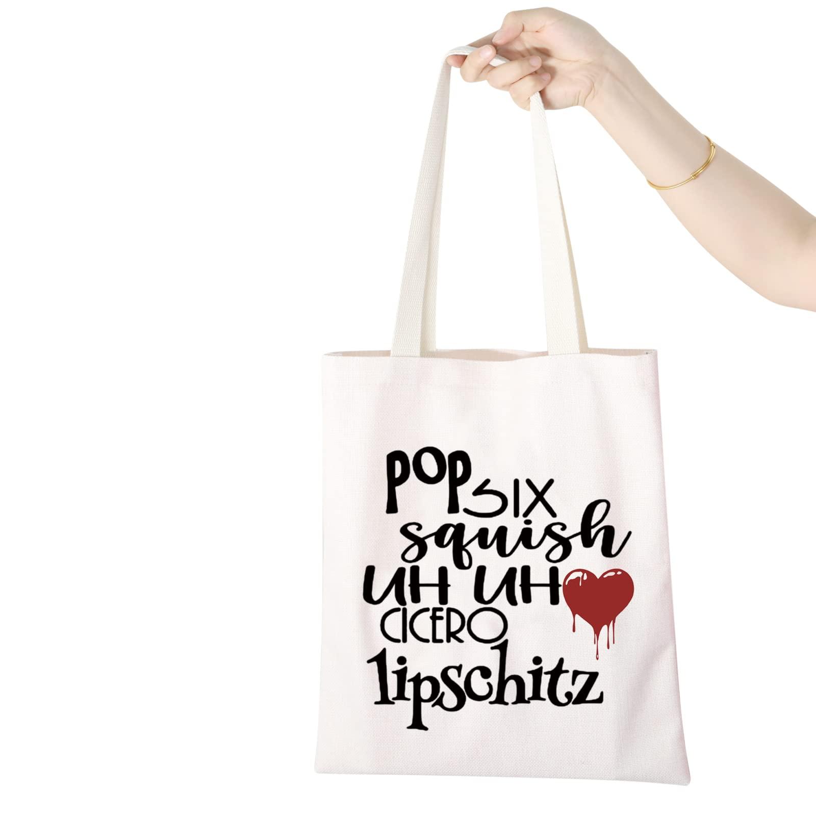 WCGXKO WCGXKO Chicago Musical Inspired Gift Six Squish Uh Uh Cicero Lipschitz Zipper Pouch Cosmetic Bag (POP SIX tote)