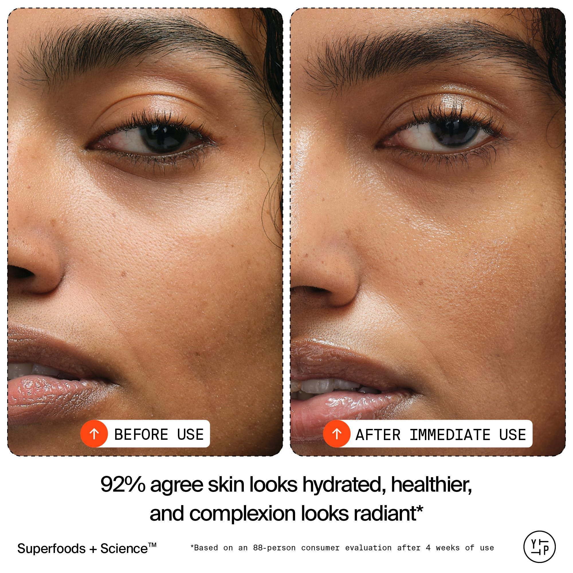 Youth To The People Youth To The People Superfood Skin Drip Face Serum (1 fl oz), Strengthens Skin Barrier + Evens Skin Tone, 5% Niacinamide, Kale, Peptides, Ceramides, Boosts Glow, Vegan