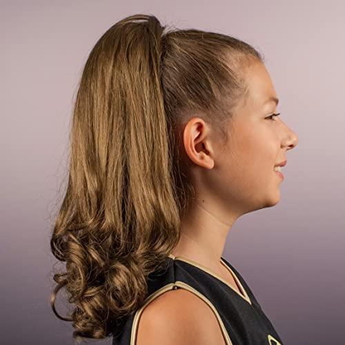 Girly Curls Curly Cheerleader Hairpiece for Cheer and Dance (Sunshine)