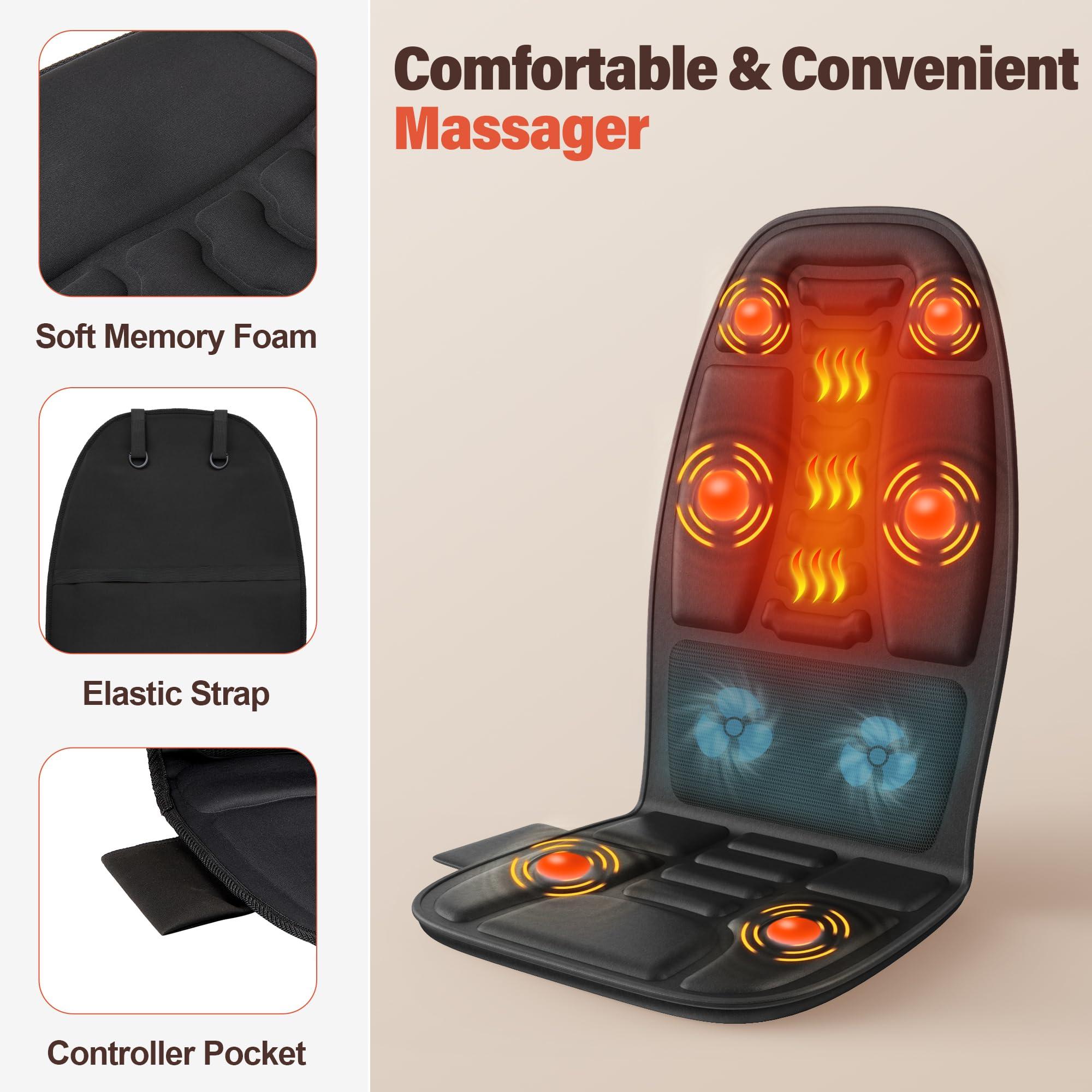 comrelax comrelax Back Massage Chair Pad with Heat