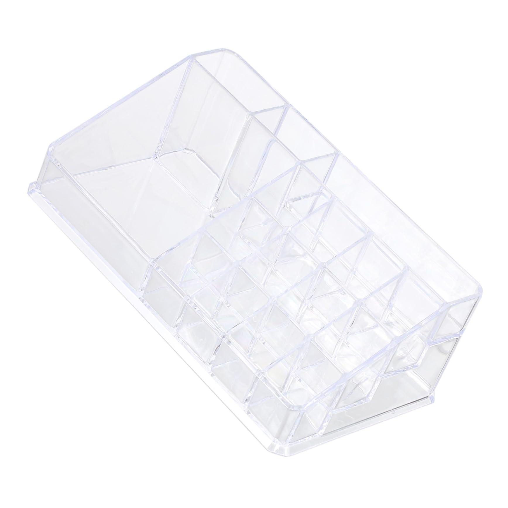 Mipcase Mipcase Box Lipstick Storage Box Makeup Organiser Storage Holder Cleaner Clear Makeup Organisers Compartments Cosmetic Display Cases Bins Makeup Brushes Skincare Lip Tint Palette Plastic