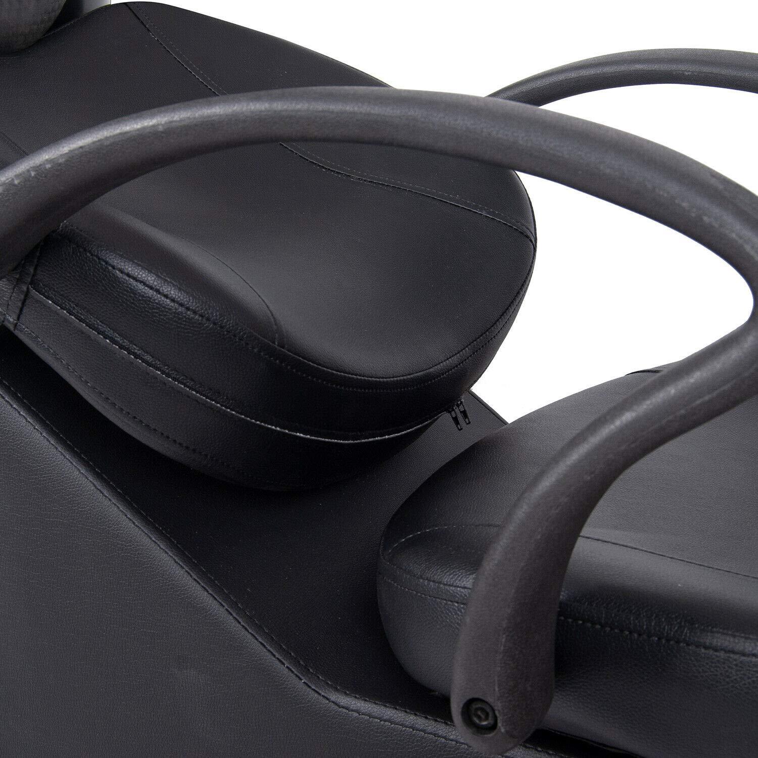 Alek...Shop Chair Wash Hair Professional Salon Station Backwash Shampoo Barber Bowl Beauty Unit Sink Chair Commercial Spa Salon Equipment Double Drain New, Home Spa