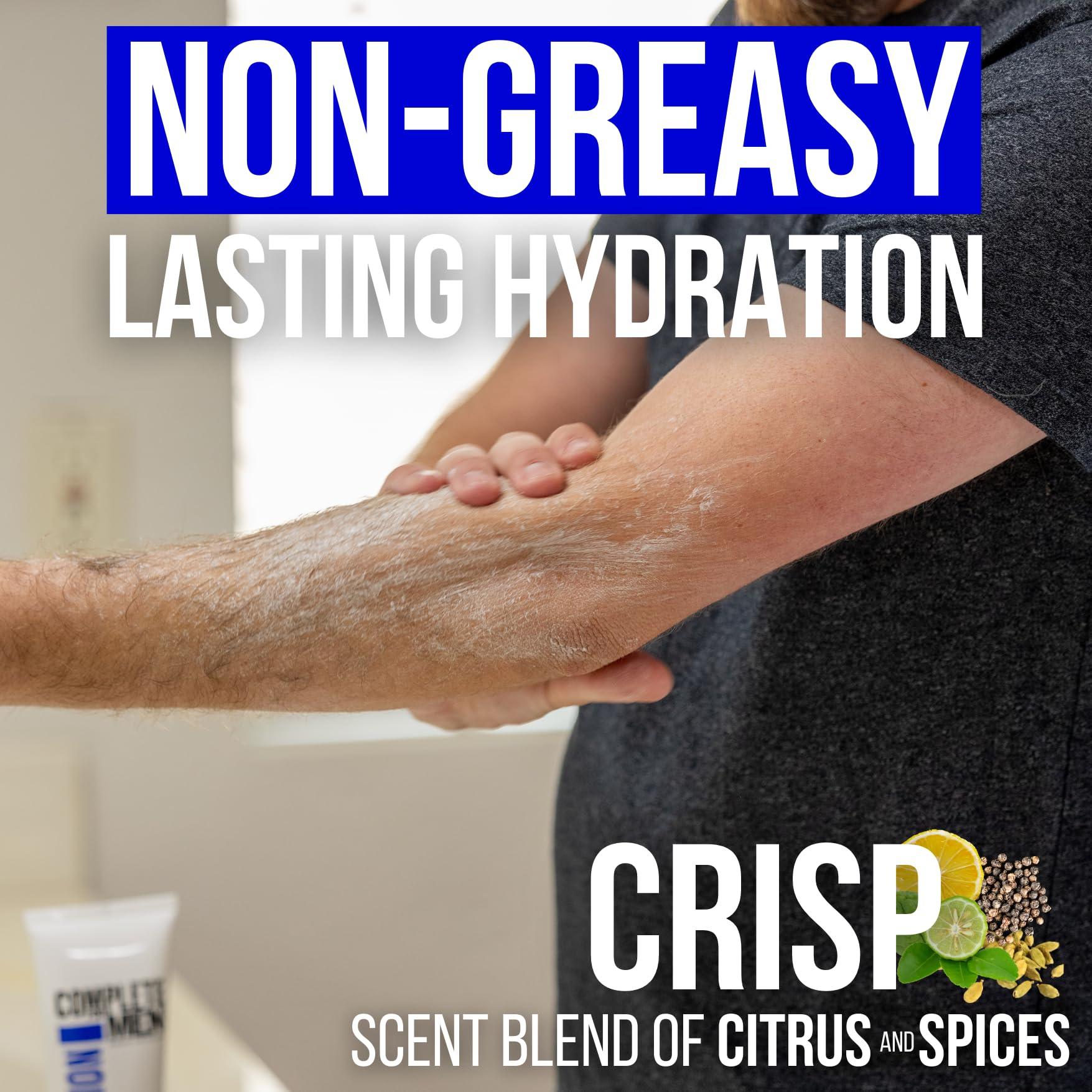 COMPLETE FOR MEN COMPLETE FOR MEN - Body Lotion for Men, for Dry Skin: Non-Greasy Hand & Body Moisturizer with Shea Butter, Aloe Vera, 24 Hour Hydration, Mens Lotion for Dry Skin