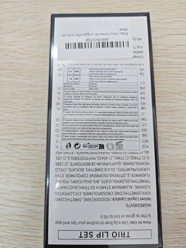 Pakivs Pakivs 3Pcs Black Matte Liquid Lipstick,Lip Liner,Lip Gloss Trio Lip Set Waterproof Long-Lasting Moisturizing Velvety Lip Stain One Step Lips Makeup Kits Goth Makeup