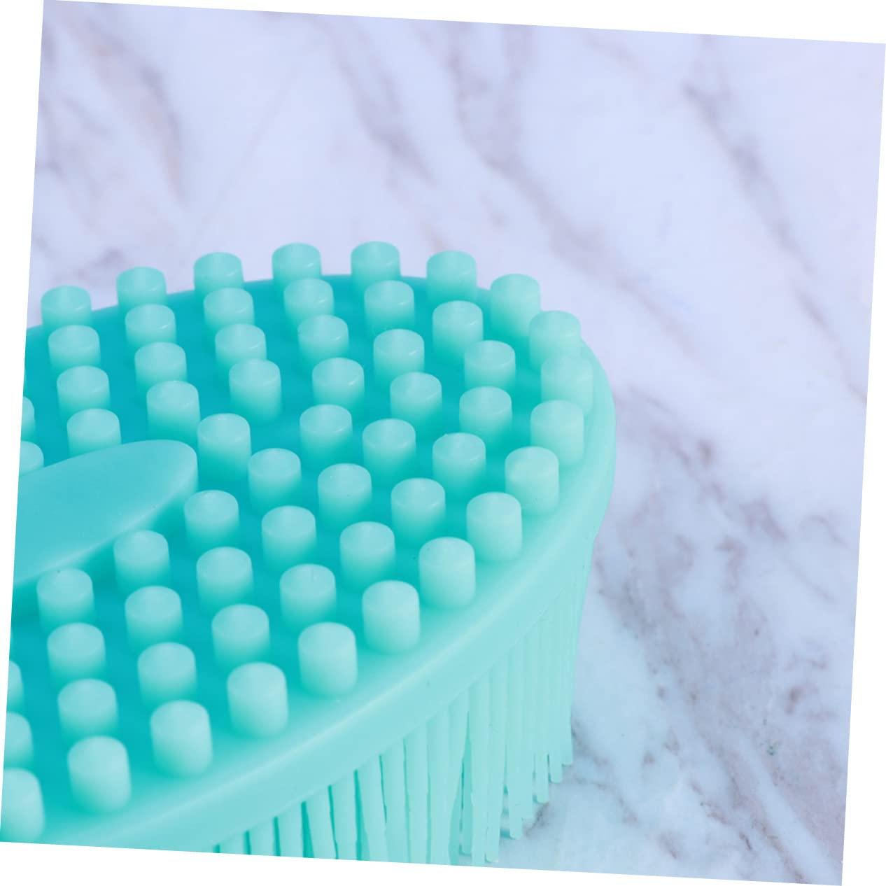 Housoutil Housoutil Bath Exfoliating Silicone Brush Silicone Back Brush Body Exfoliator Brush Massage Back Skin Scrub Brush Silicone Body Scrub Scrubber Silicone Body Tactile Brush Clean