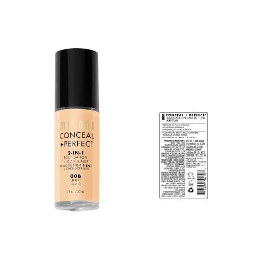 Milani Conceal + Perfect 2-In-1 Foundation and Concealer 00B Light