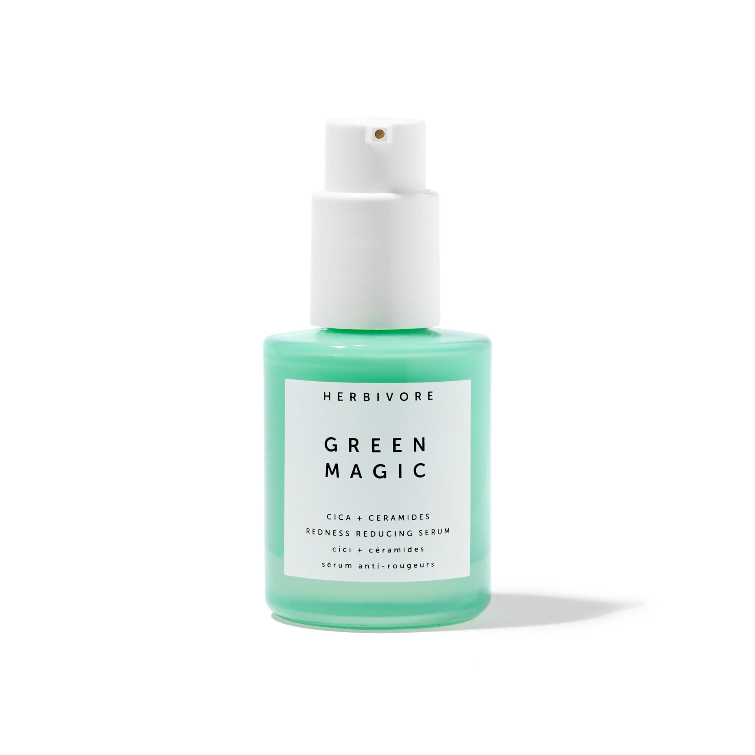 HERBIVORE HERBIVORE Green Magic Cica + Ceramides  Fast-acting Redness-Reducing Serum for Sensitive Skin, Plant-based, Vegan, Cruelty-free, 30mL / 1 oz