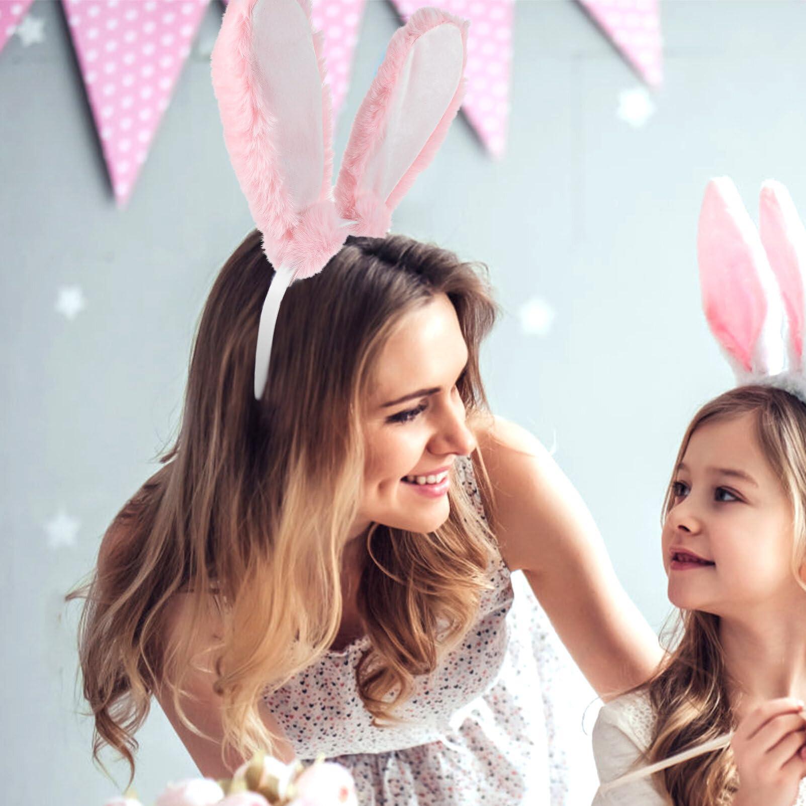 SAFIGLE SAFIGLE Rabbit Hair Clip Rabbit Ear Clips Bunny Ears Headband Plush Rabbit Ears Hair Clasp Bunny Ear Headwear Hair Easter Headbands for Women