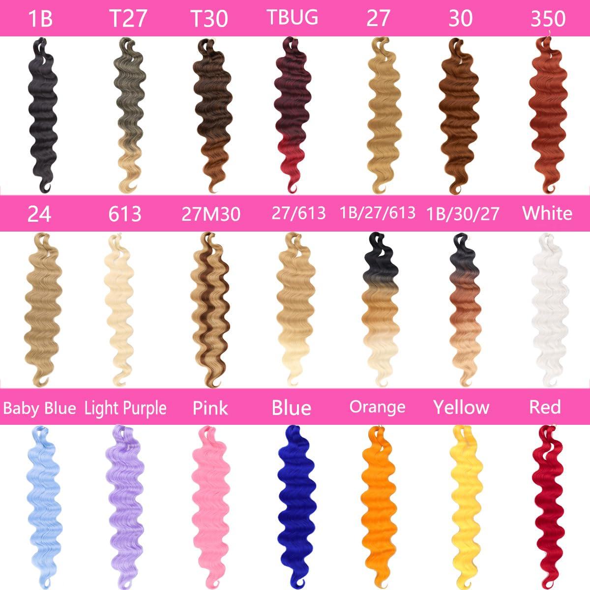 COOKOO COOKOO 3 Packs Natural Black Body Wave Braiding Hair 18 inch Pre-Feathered Braiding Hair for Boho Box Braids Bouncy Wavy Crochet Braids French Curl Crochet Braids Synthetic Hair Extensions(1B#)