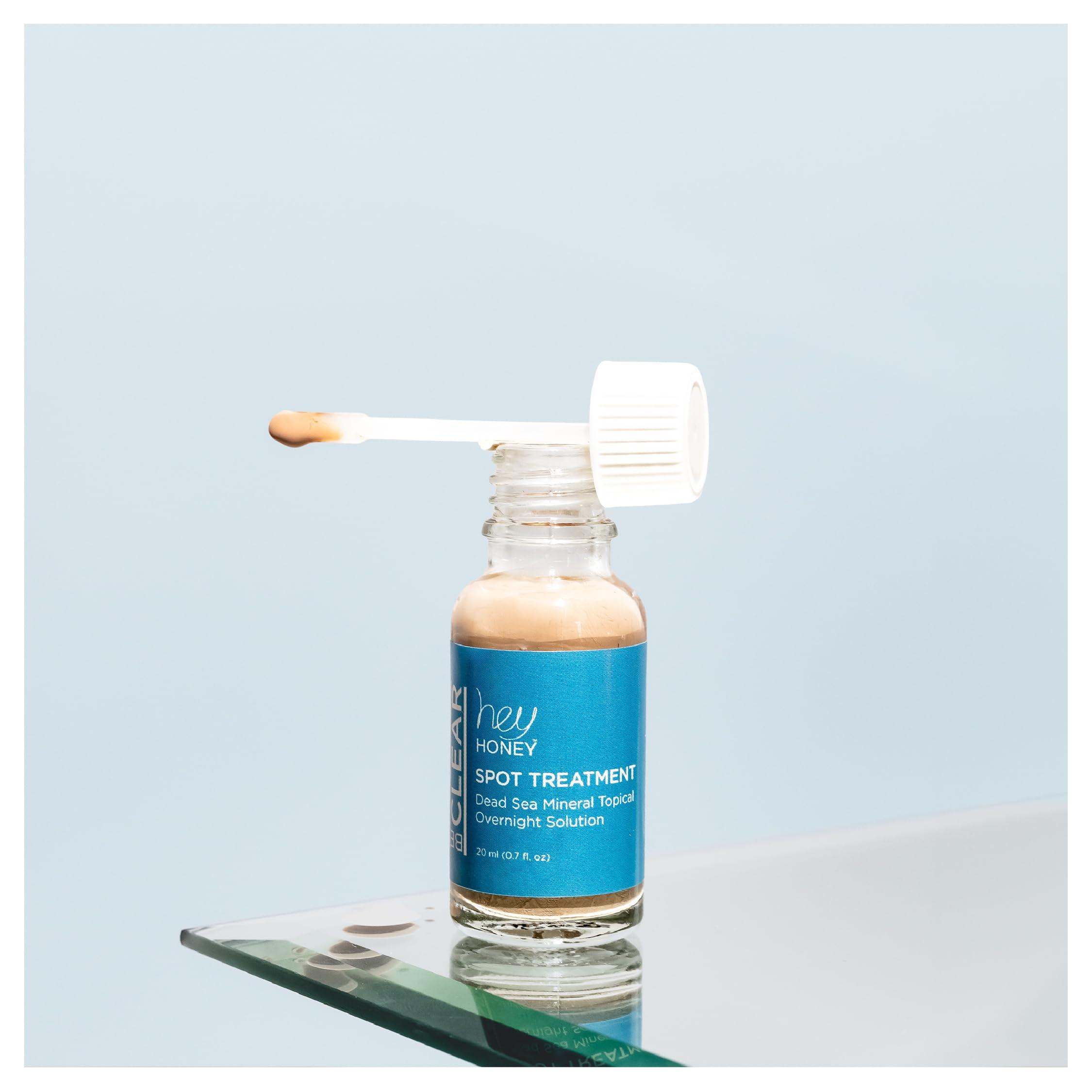 Hey Honey Hey Honey Skincare Be Clear - Acne Spot Treatment Overnight, Pimple Drying Lotion, Use Over Zits Whitehead & Blemishes 1 OZ
